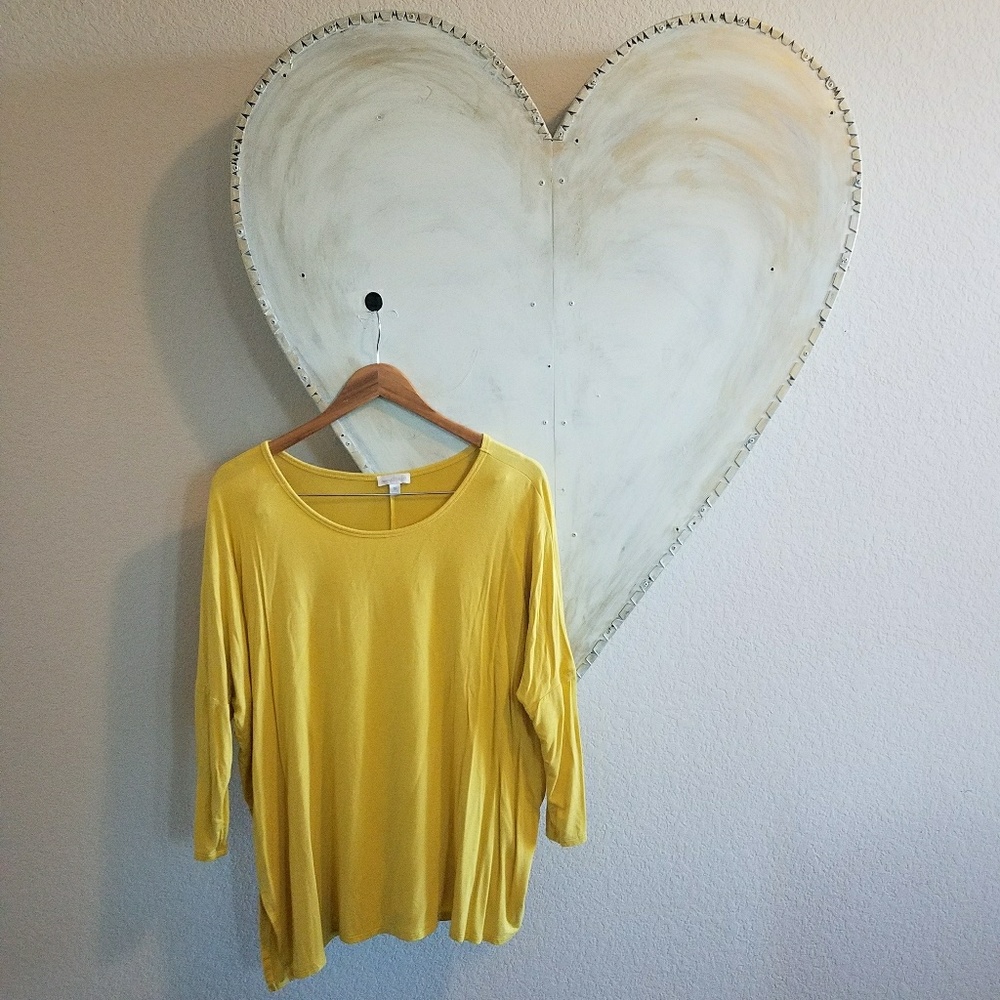 Chartreuse dolman top